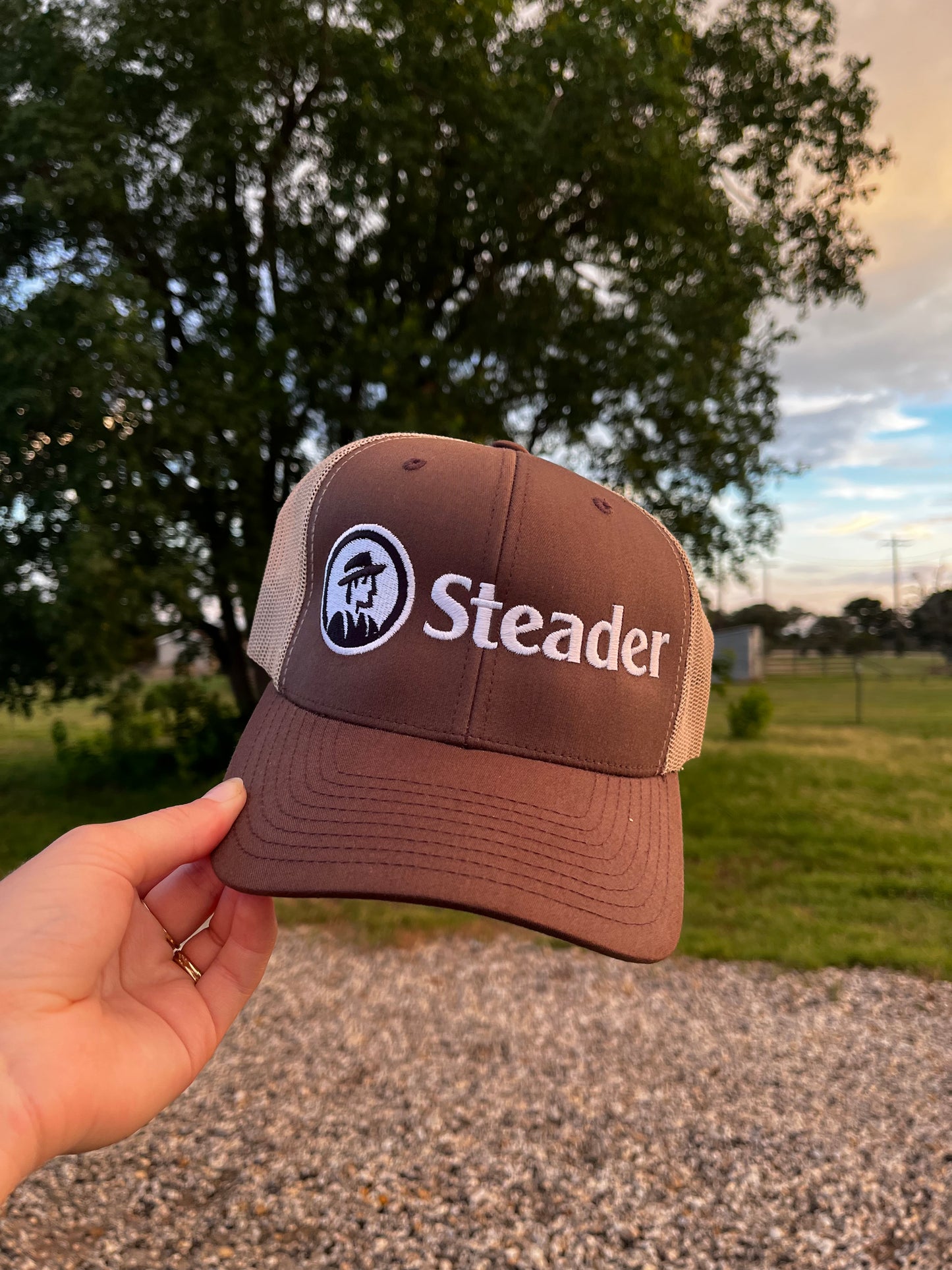 Retro Trucker Hat with Steader Logo