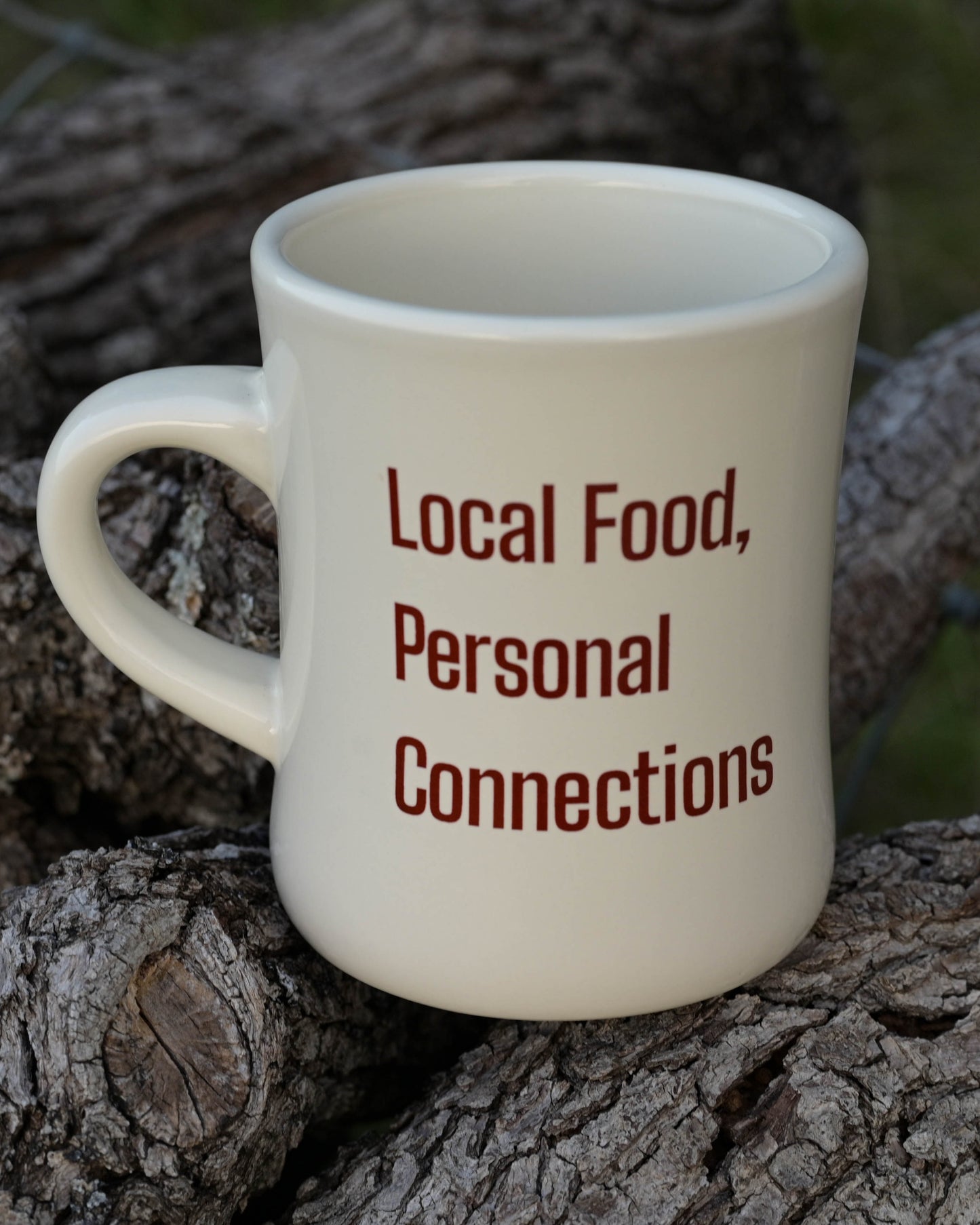 Local Food, Personal Connections Mug with Steader Logo