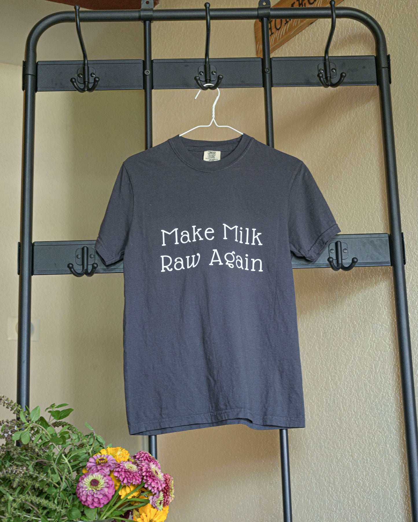 Make Milk Raw Again Unisex T-Shirt with Steader Logo