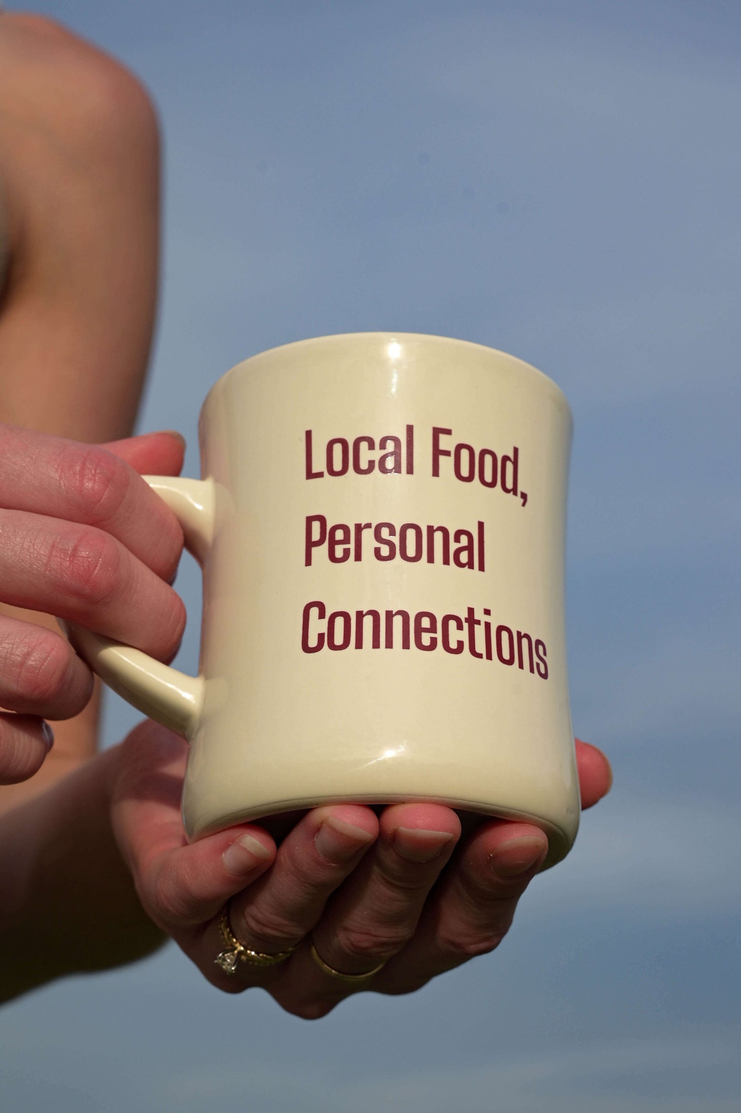 Local Food, Personal Connections Mug with Steader Logo