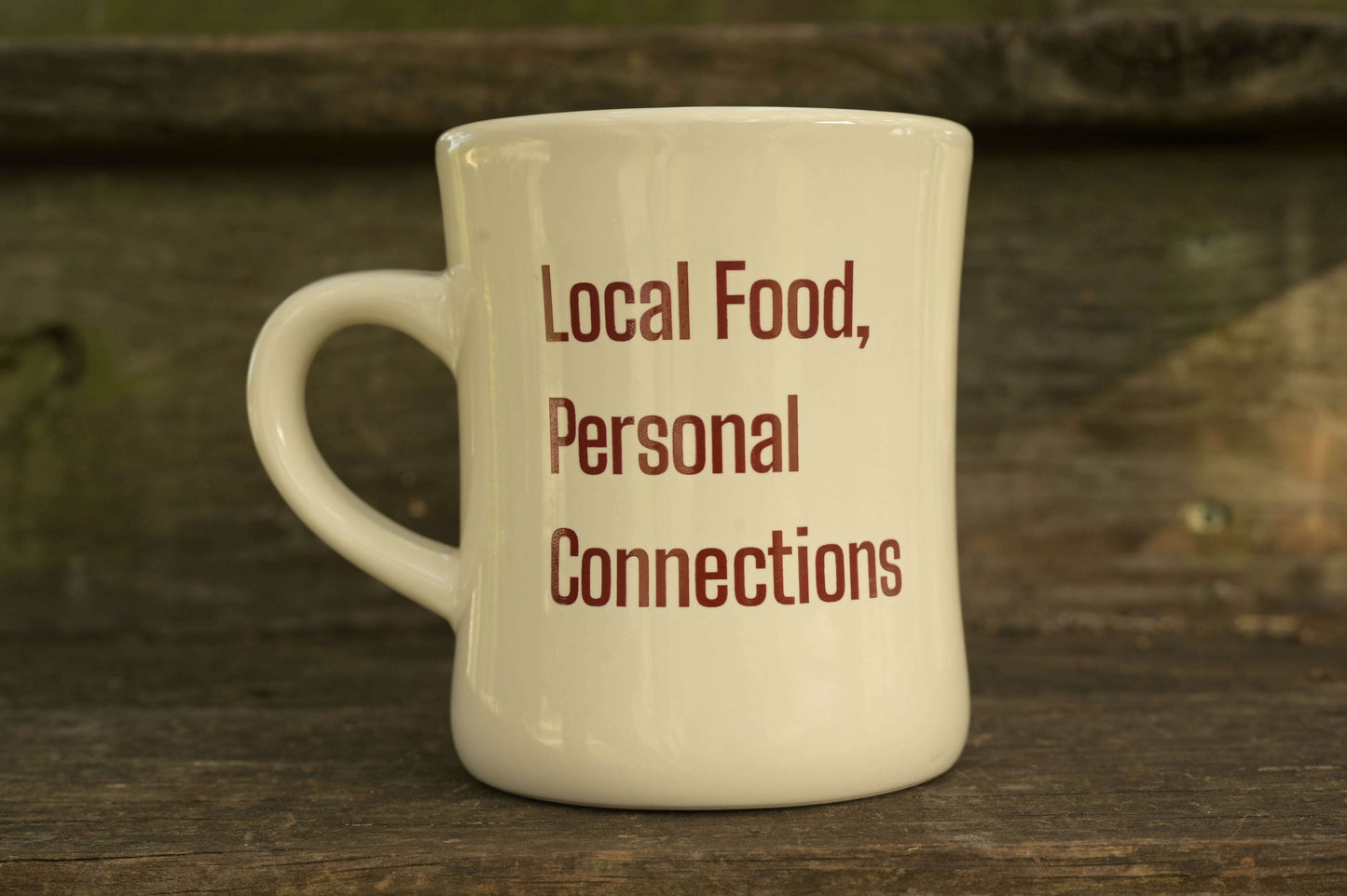 Local Food, Personal Connections Mug with Steader Logo