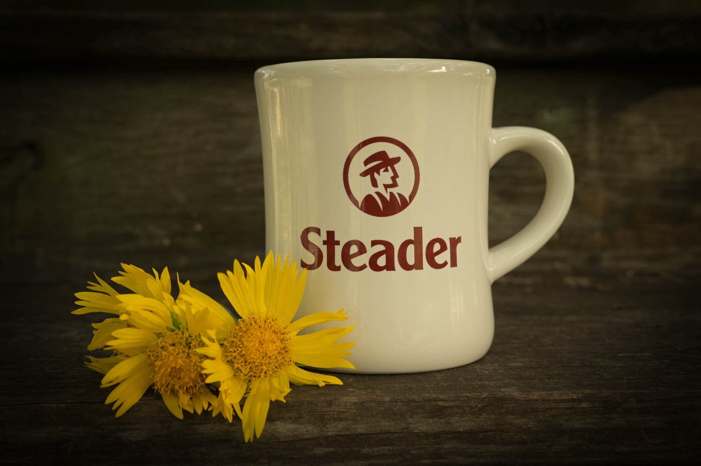 Local Food, Personal Connections Mug with Steader Logo