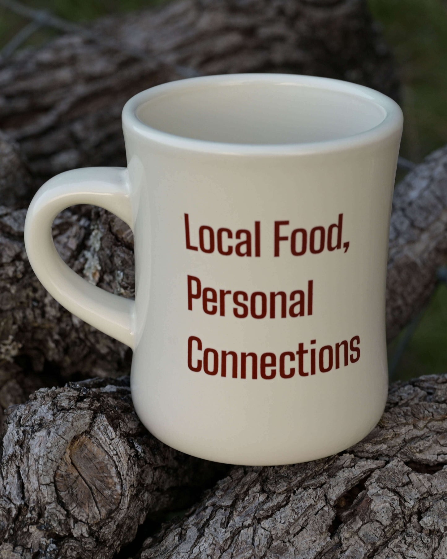 Local Food, Personal Connections Mug with Steader Logo